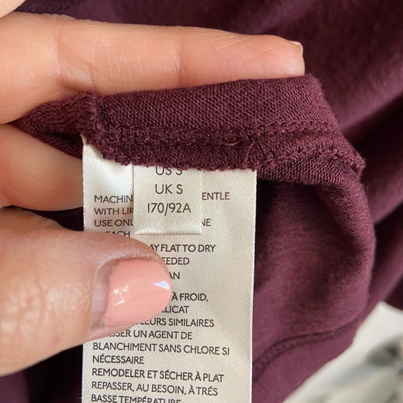 Free People Garnet Empress Knit Blouse Red Size Small Long Sleeve New With Tag - Picture 8 of 8